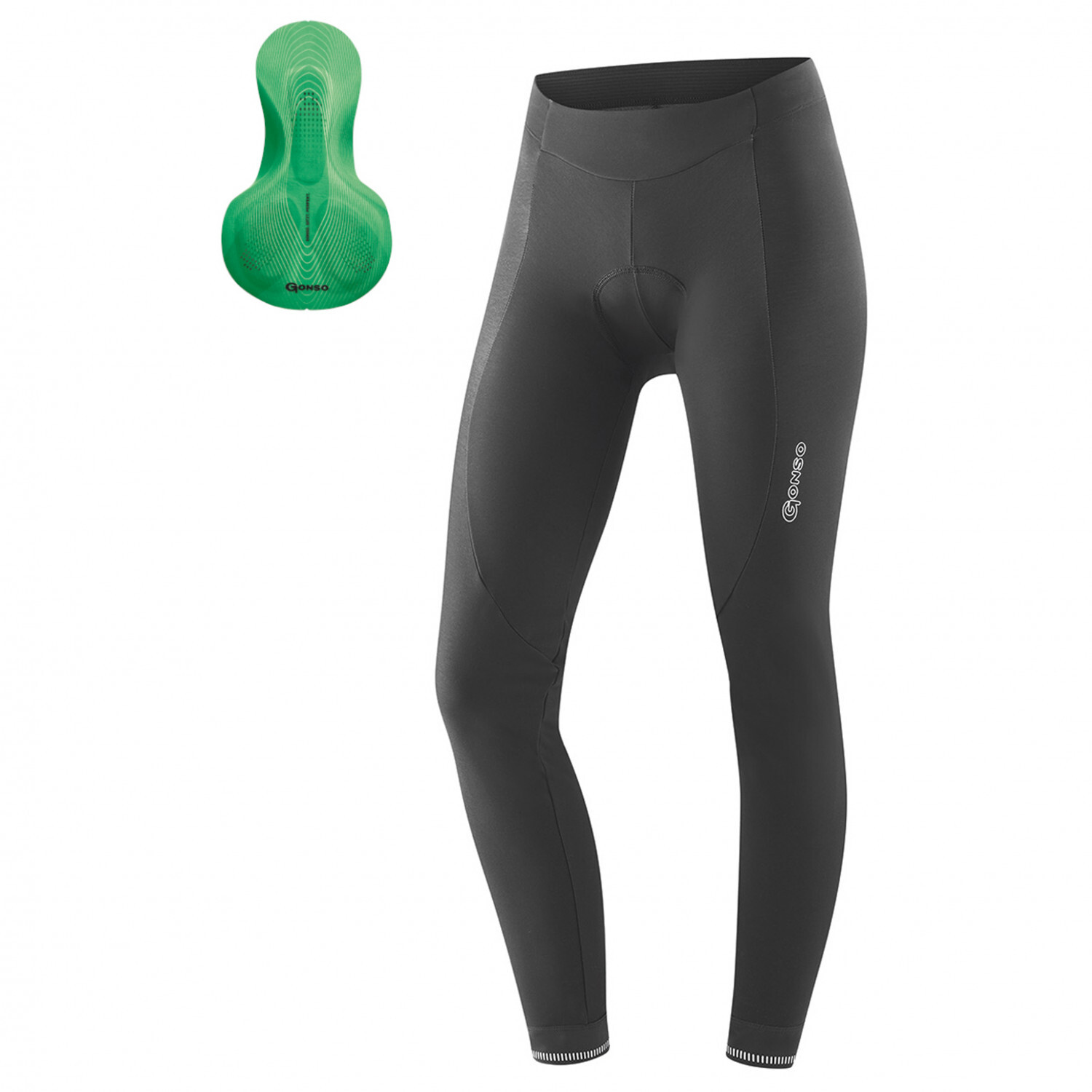 

Велосипедные шорты Gonso Women's Sitivo, цвет Black/Sitivo Green