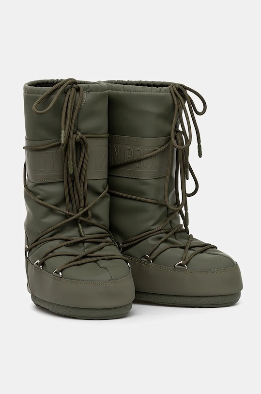 Зимние ботинки женские Moon Boot MB ICON RUBBER из искусственной кожи, зеленый — фото 3