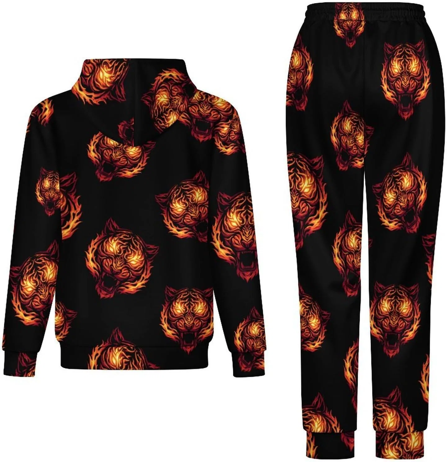 Женский спортивный костюм Fire Flame Tiger, 2 предмета, Style — фото 4