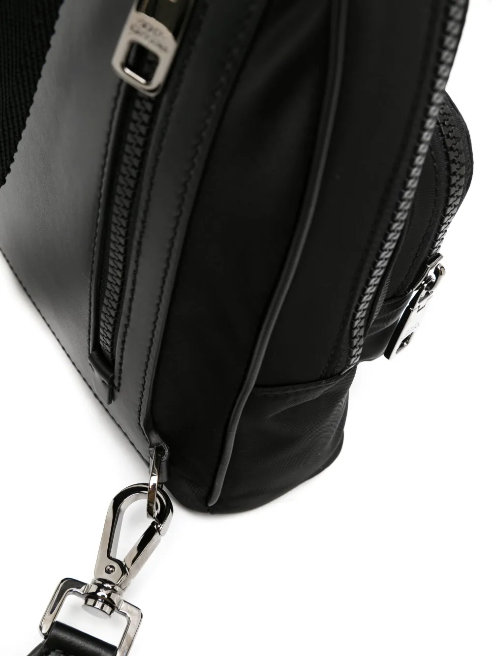 Рюкзак через плечо с логотипом DOLCE & GABBANA, черный — фото 4