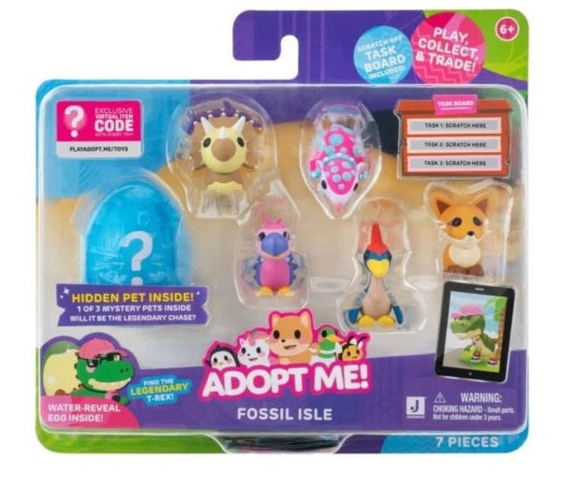 

Усынови меня! набор фигурок, 6 штук, ископаемые острова, роблокс + код игры JAZWARES