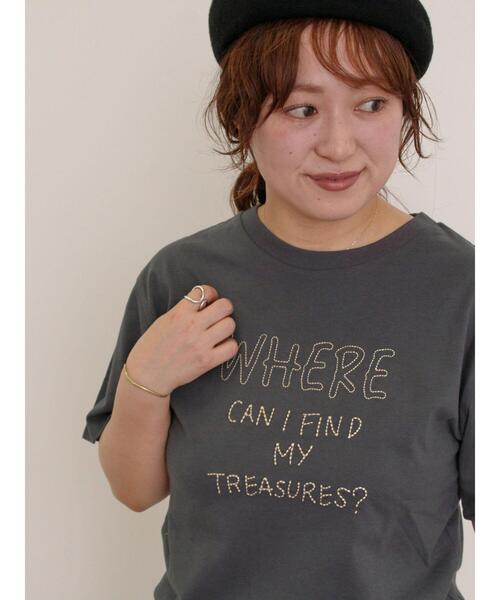 

Футболка из переработанного хлопка с принтом Samansa Mos2, угольно-серый