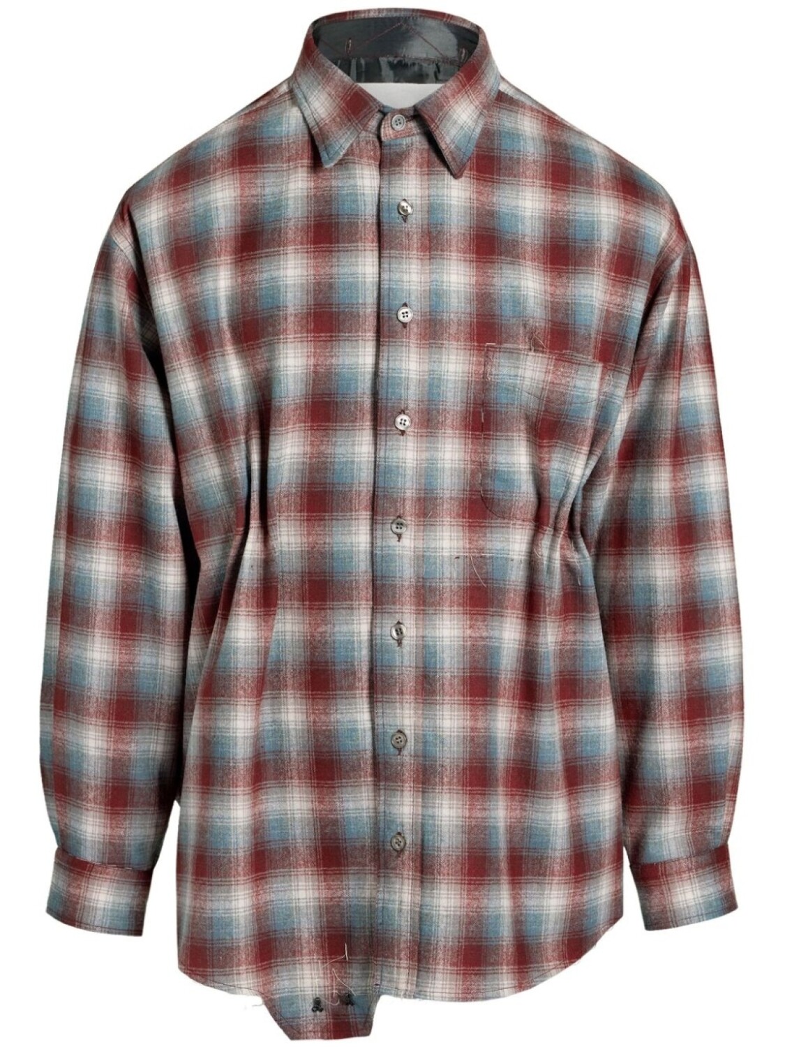 

Maison Margiela клетчатая рубашка из коллаборации с Pendleton, красный