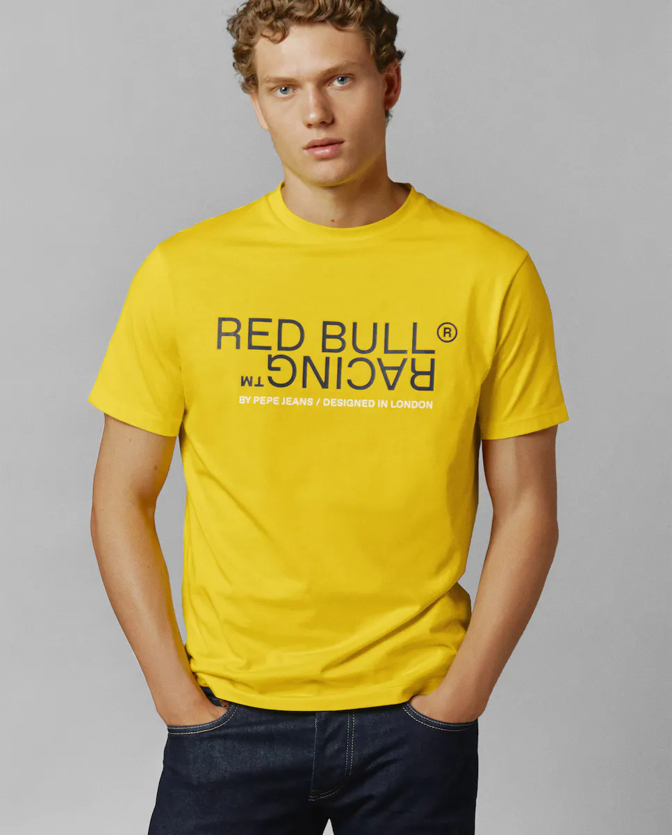 

Футболка унисекс Red Bull Racing с короткими рукавами и принтом логотипа Pepe Jeans, желтый