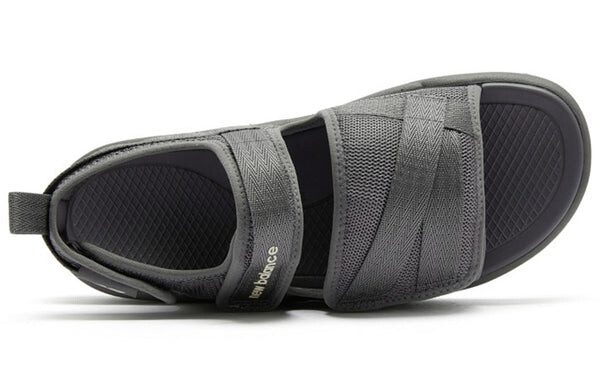 Сандалии 3206 series velcro open toe flat heel sports dark grey sandals 'dark gray white' New Balance, серый — фото 2