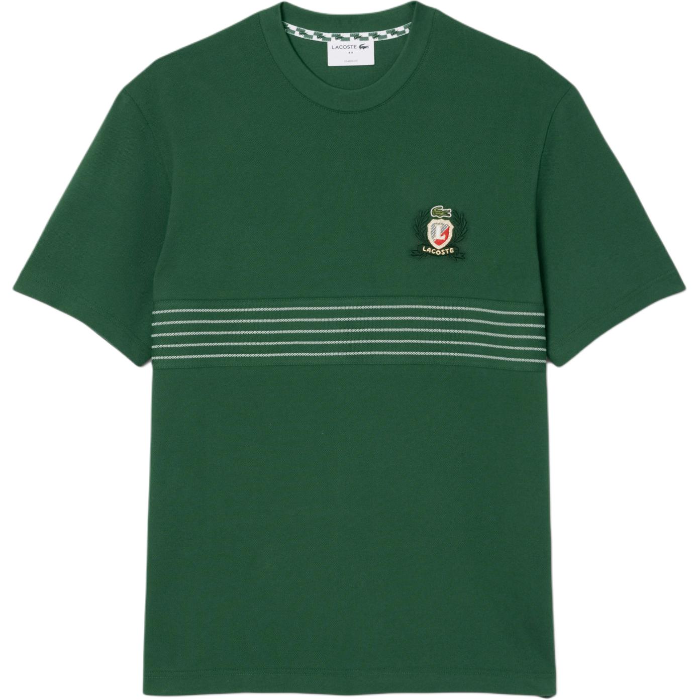 Футболка с вышитым значком LACOSTE, зеленый