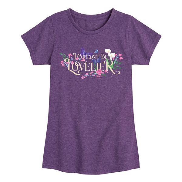 

Футболка с принтом Glinda I Couldn't Be Lovelier для девочек 7-16 лет Licensed Character, Heather Purple