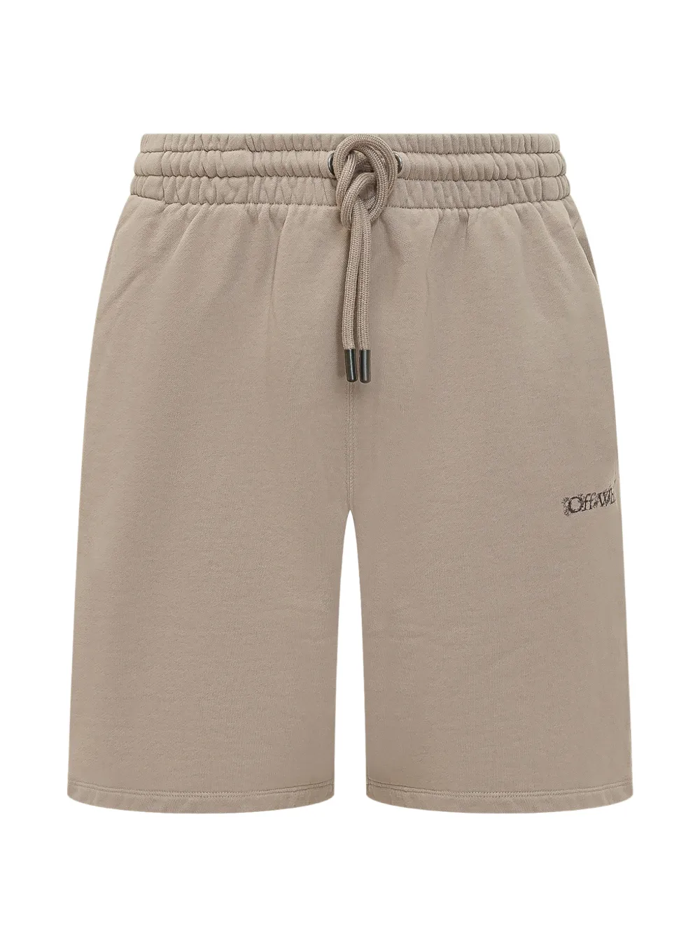 

Шорты с геральдическим принтом и завязками Off-White, бежевый