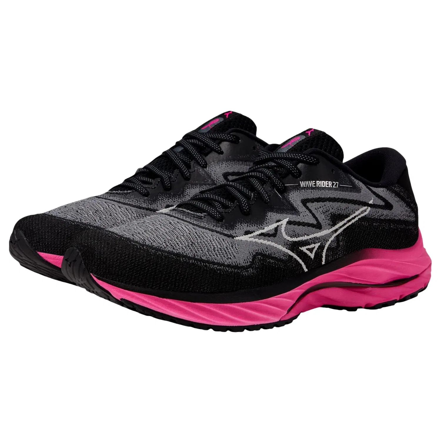 Кроссовки Mizuno Wave Rider 27 SSW Project Zero BCRF 411423.90HM мужские, черный — фото 4