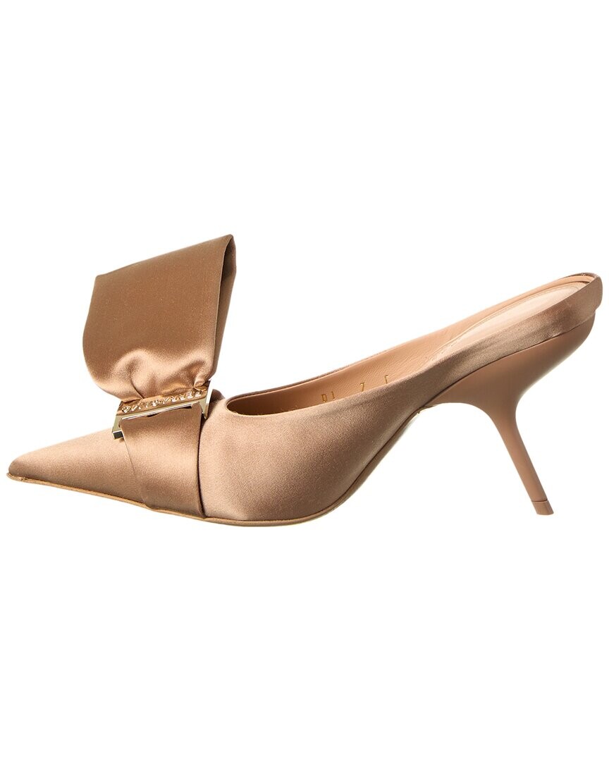 Атласные туфли Ferragamo с асимметричным бантом Salvatore Ferragamo, розовый — фото 4