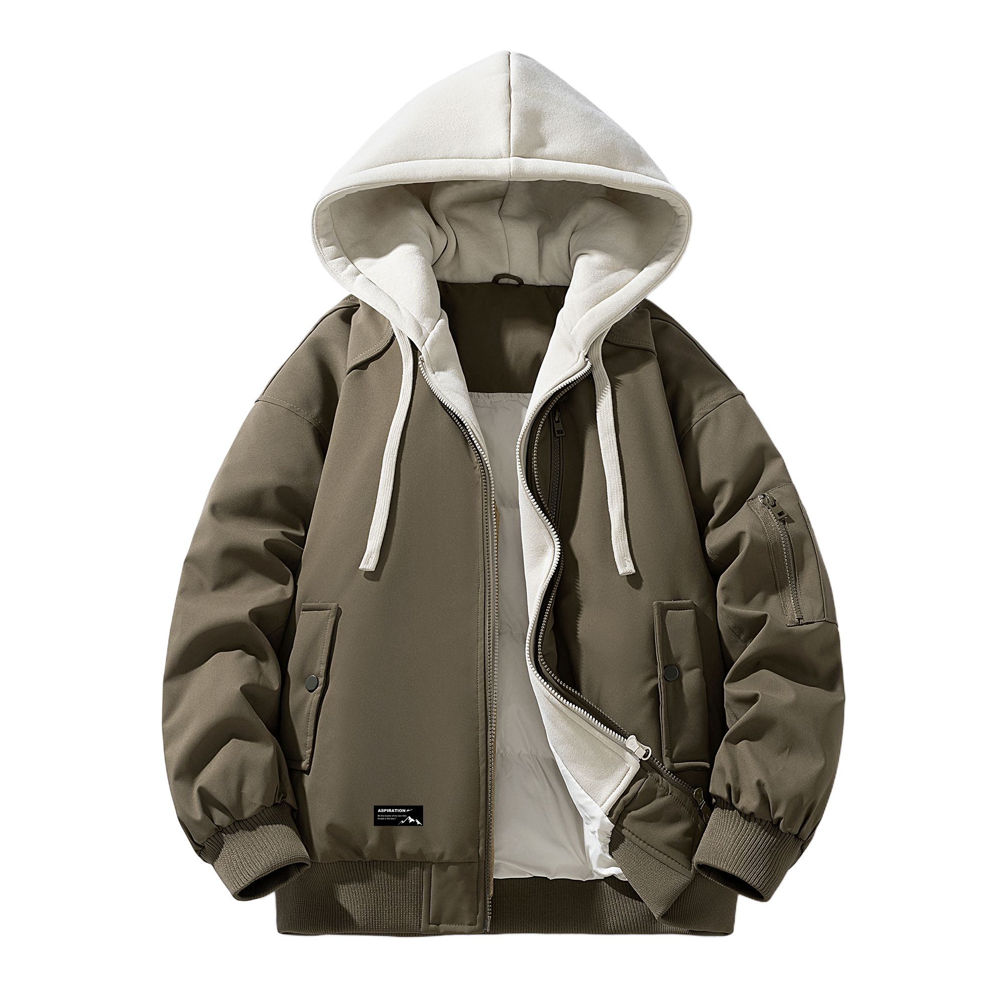 

Пуховик из коллекции Riding The Wind для женщин WARRIOR, army зеленый (diy badge)