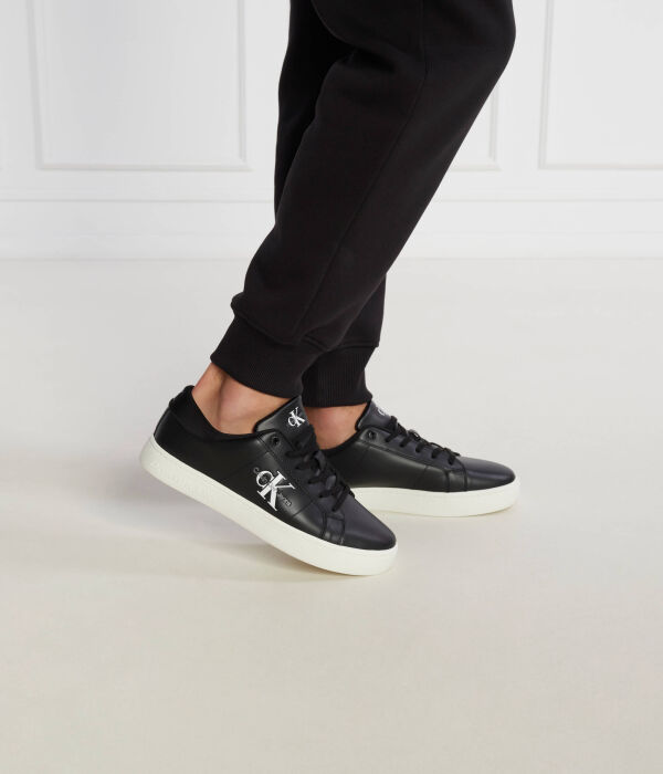 Кожаные кеды классические cupsole Calvin Klein Jeans, черный — фото 2