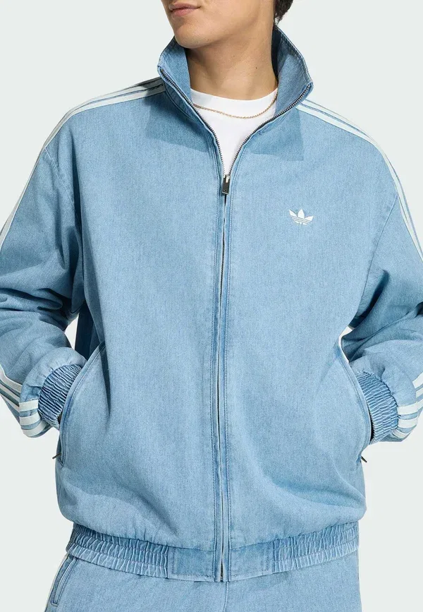 Куртка джинсовая Adidas Originals Denim firebird, светло-голубой — фото 4