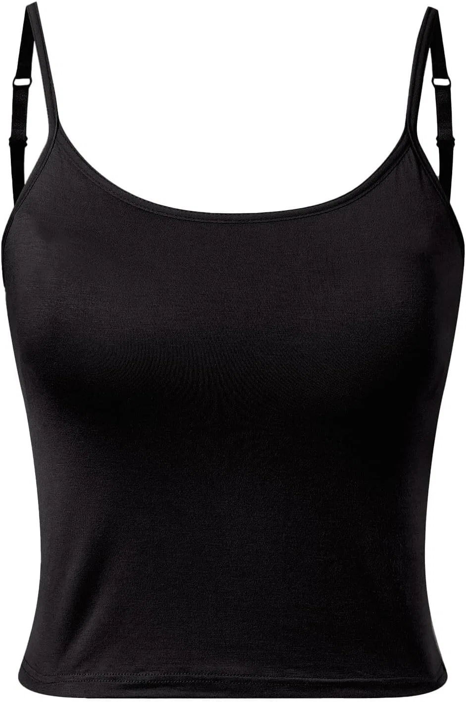 Женский топ с встроенным бюстгальтером, Generic, A02 Black