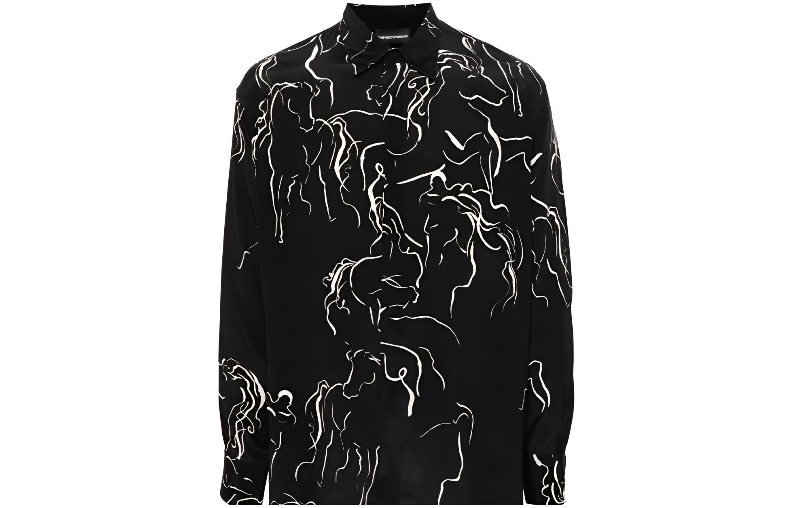 

EMPORIO ARMANI Рубашка мужская черная