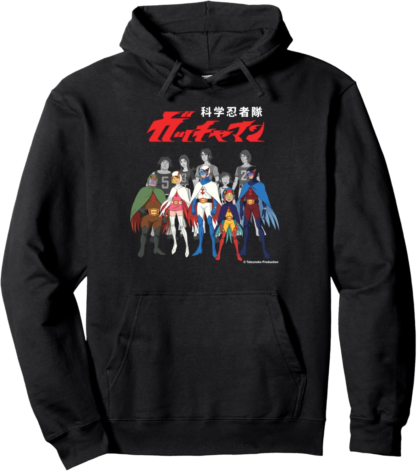 

Худи American Manga Gatchaman + Logo Alter Ego Lineup 01H, черное