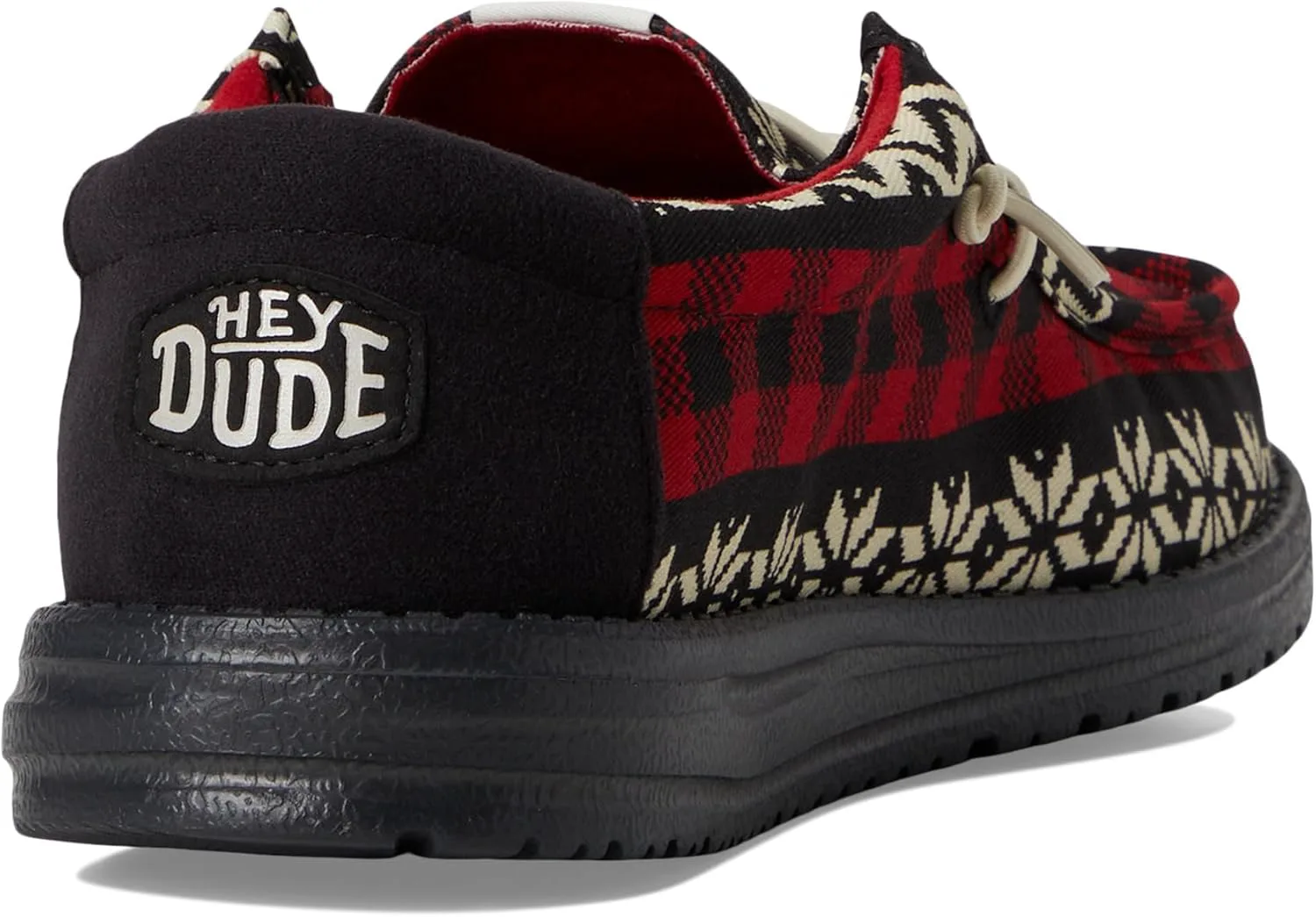 Лоферы Hey Dude Mens Wally Holiday Cheers HEYDUDE, черный/мультиколор — фото 3