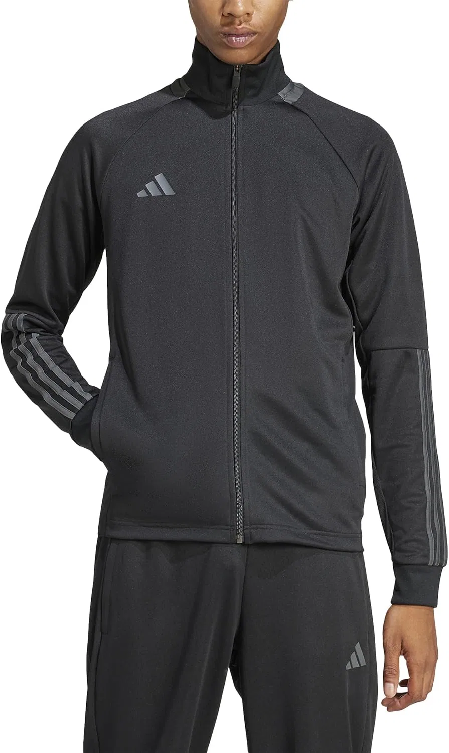 Мужская ветровка adidas Sereno Cut 3-Stripes Slim, Black/Grey
