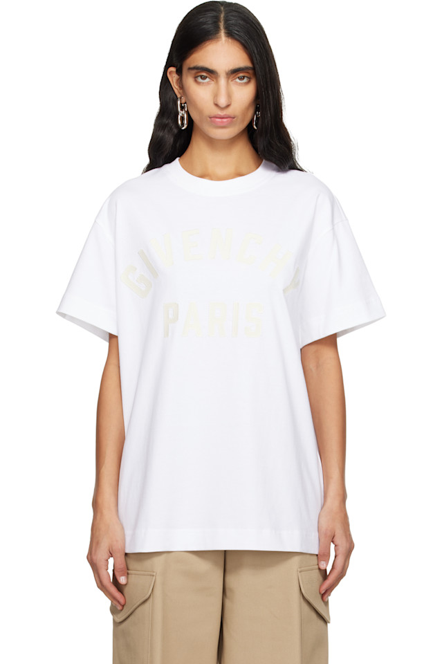 

Футболка свободного кроя 'Givenchy Paris', белый