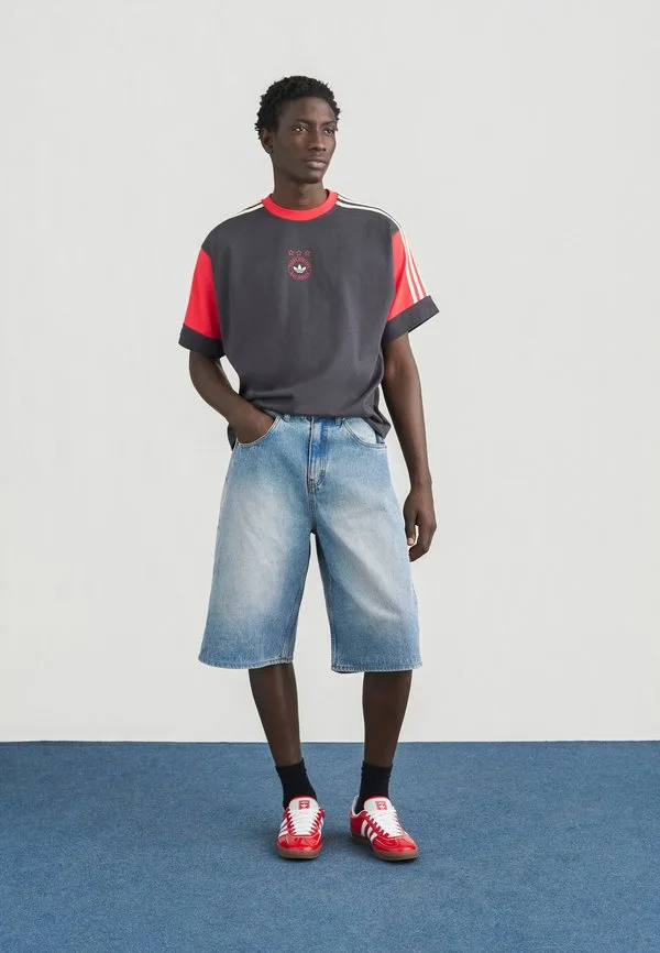 Джинсовые шорты Adidas Originals, Indigo Denim — фото 2