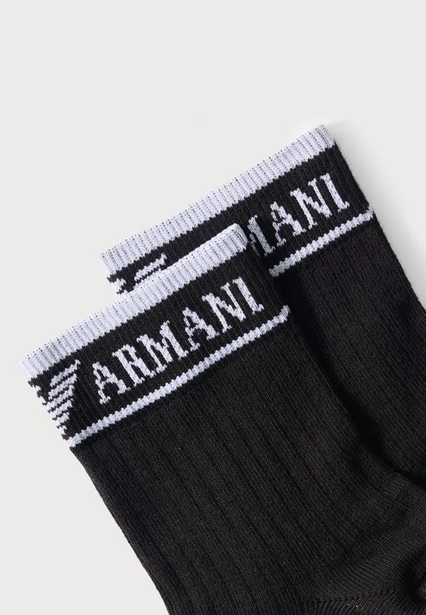 Носки до щиколотки, комплект из 2 пар. Emporio Armani, Black — фото 2