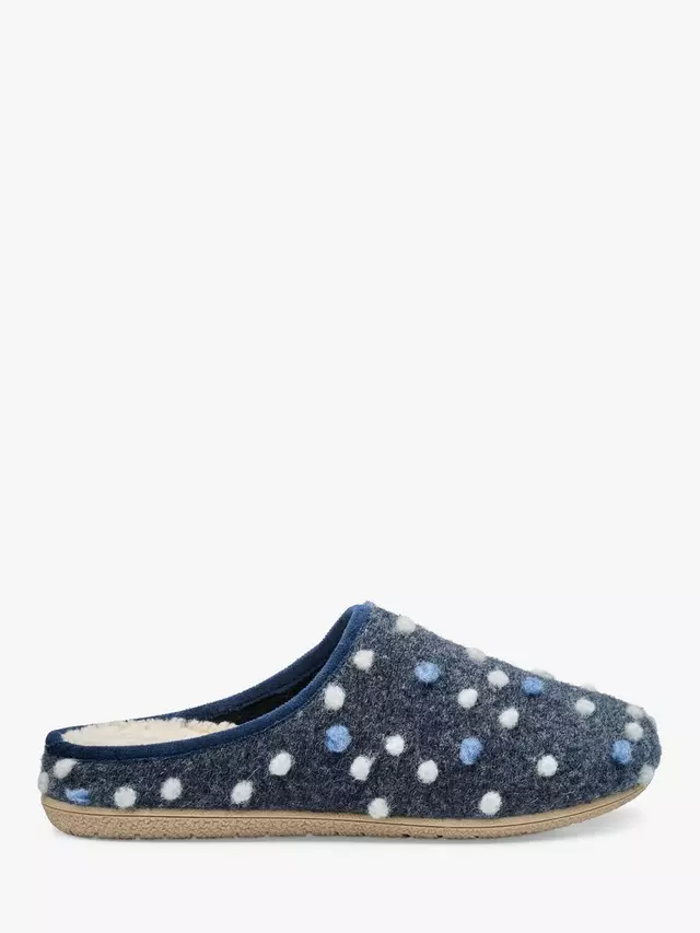 Тапочки Hotter Dotty Faux Shearling, цвет dark denim