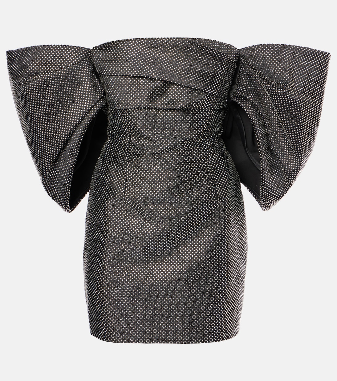 

Элина декорированное мини-платье с открытыми плечами Solace London, черный