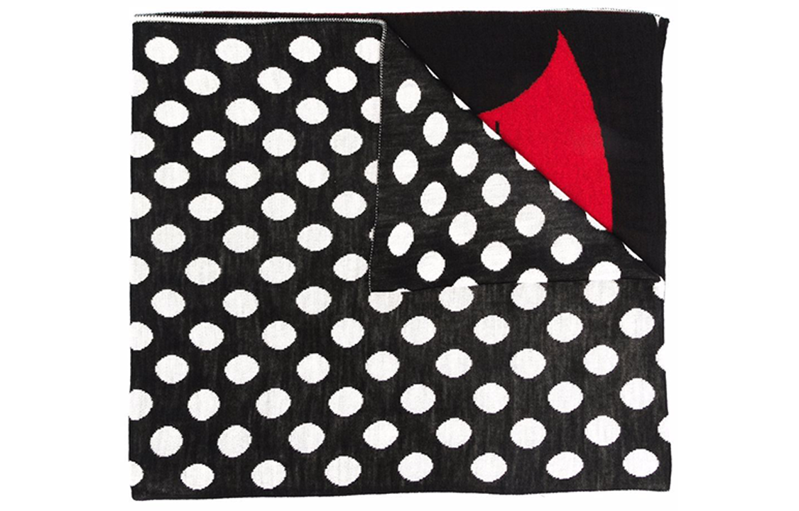 

MOSCHINO Вязаный шарф женский черный