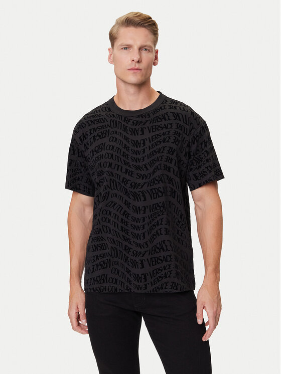 

Футболка regular fit 79GAH6R0 JS511 Versace Jeans Couture, чёрный