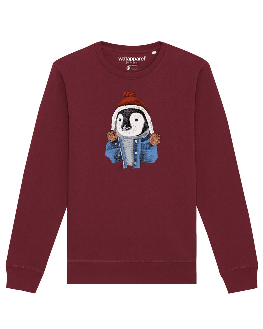 

Толстовка Watapparel Pinguin, бордовый