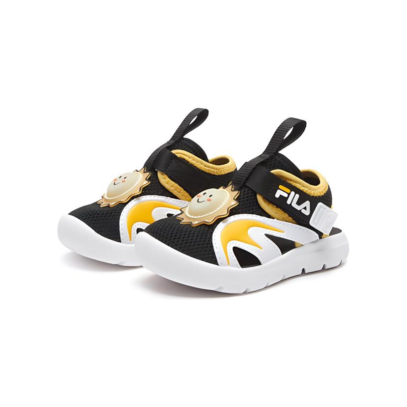 FILA Обувь для малышей TD, Black/Lilan yellow — фото 3