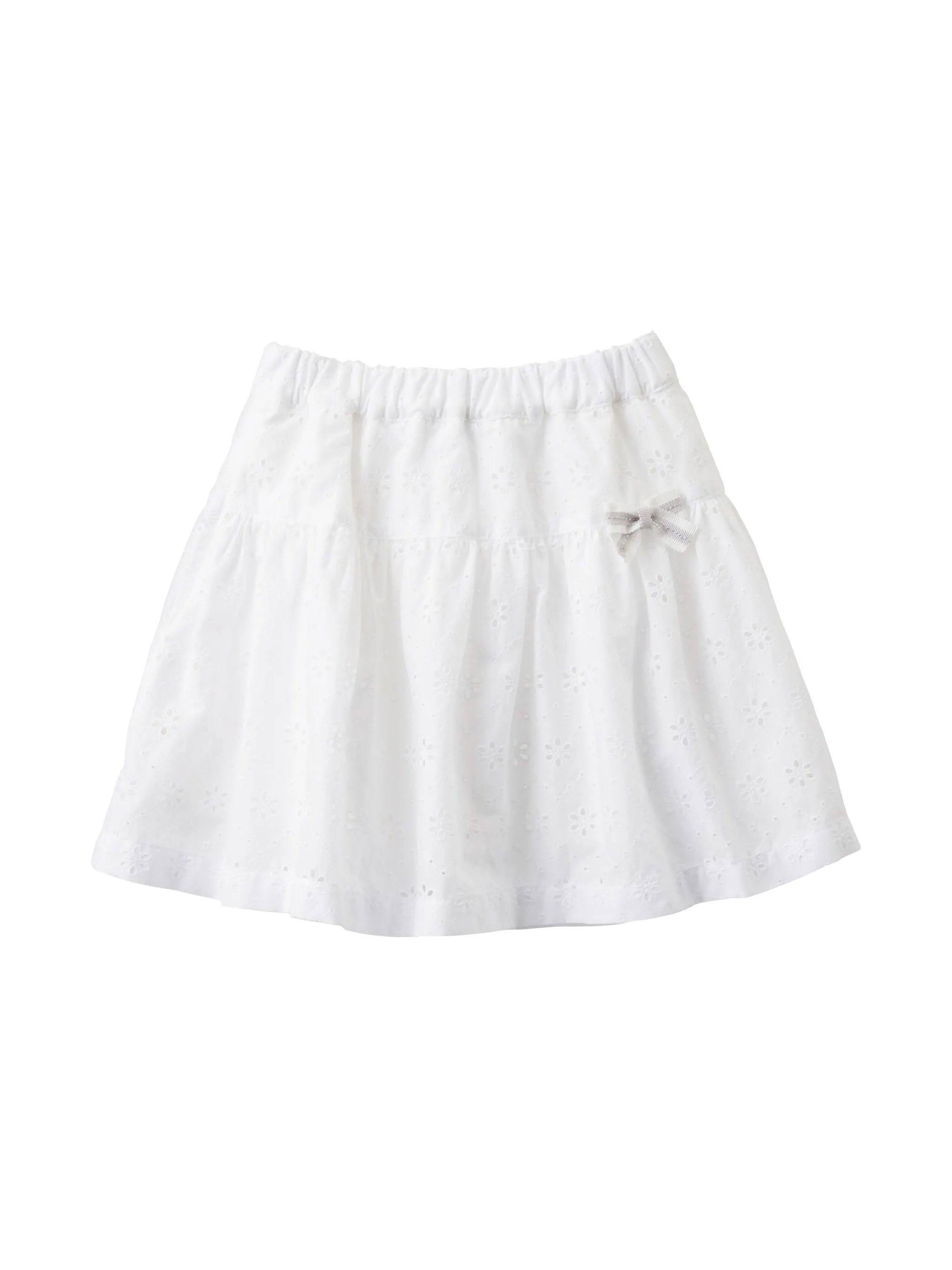 

Юбка с оборками и английской вышивкой Familiar, белый