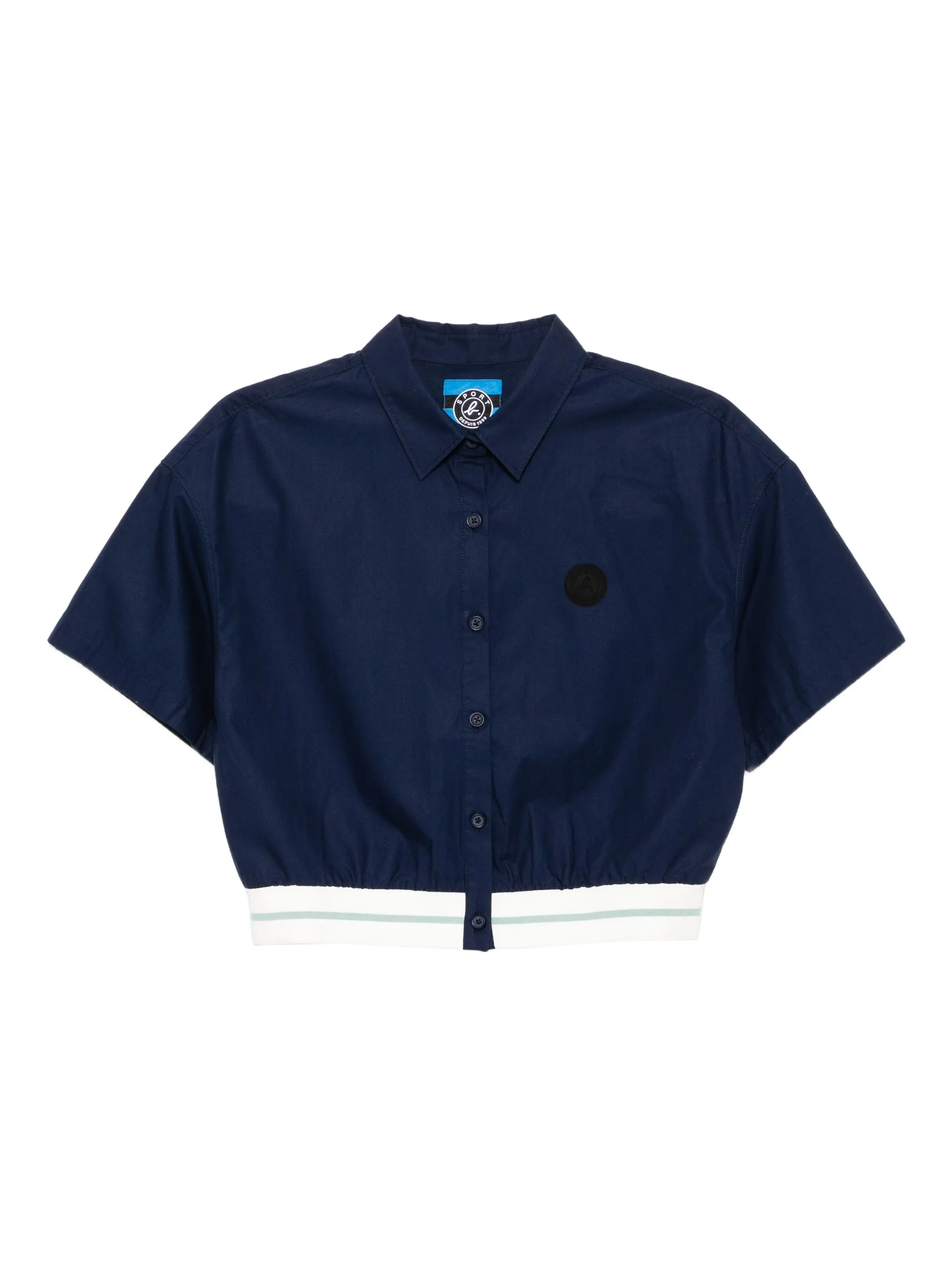 

Рубашка с контрастной отделкой Sport B. By Agnès B., синий