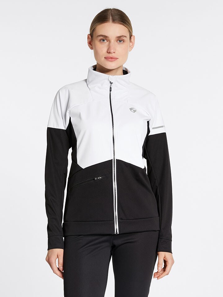 

Куртка софтшелл Ziener Funktionsjacke Norika, цвет Weiß/Schwarz