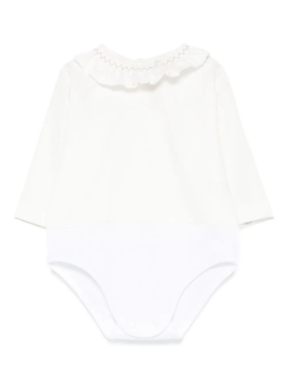 

Боди с оборчатым воротником La Stupenderia, белый