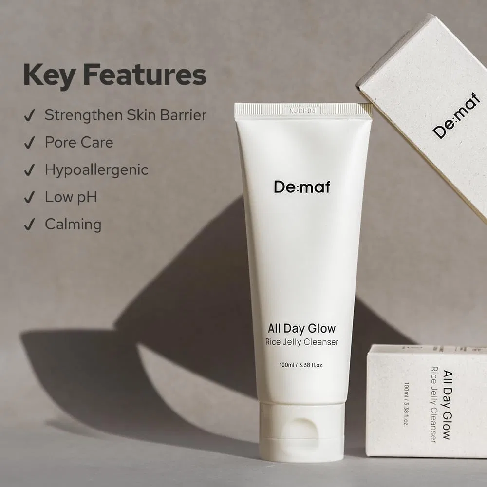 Гель для умывания De:Maf — Demaf Rice Jelly Cleanser, 100 мл — фото 2