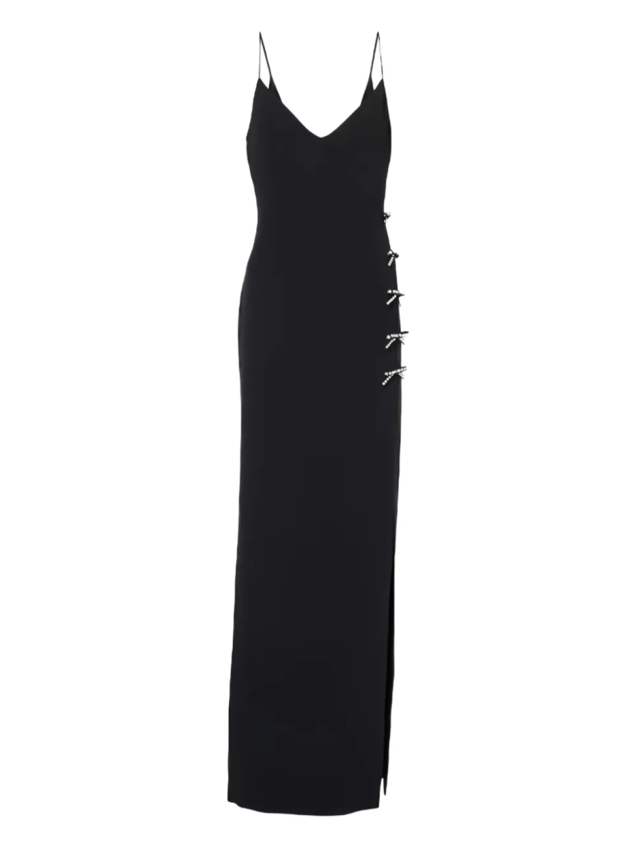 

Платье с бантом Elie Saab, черный