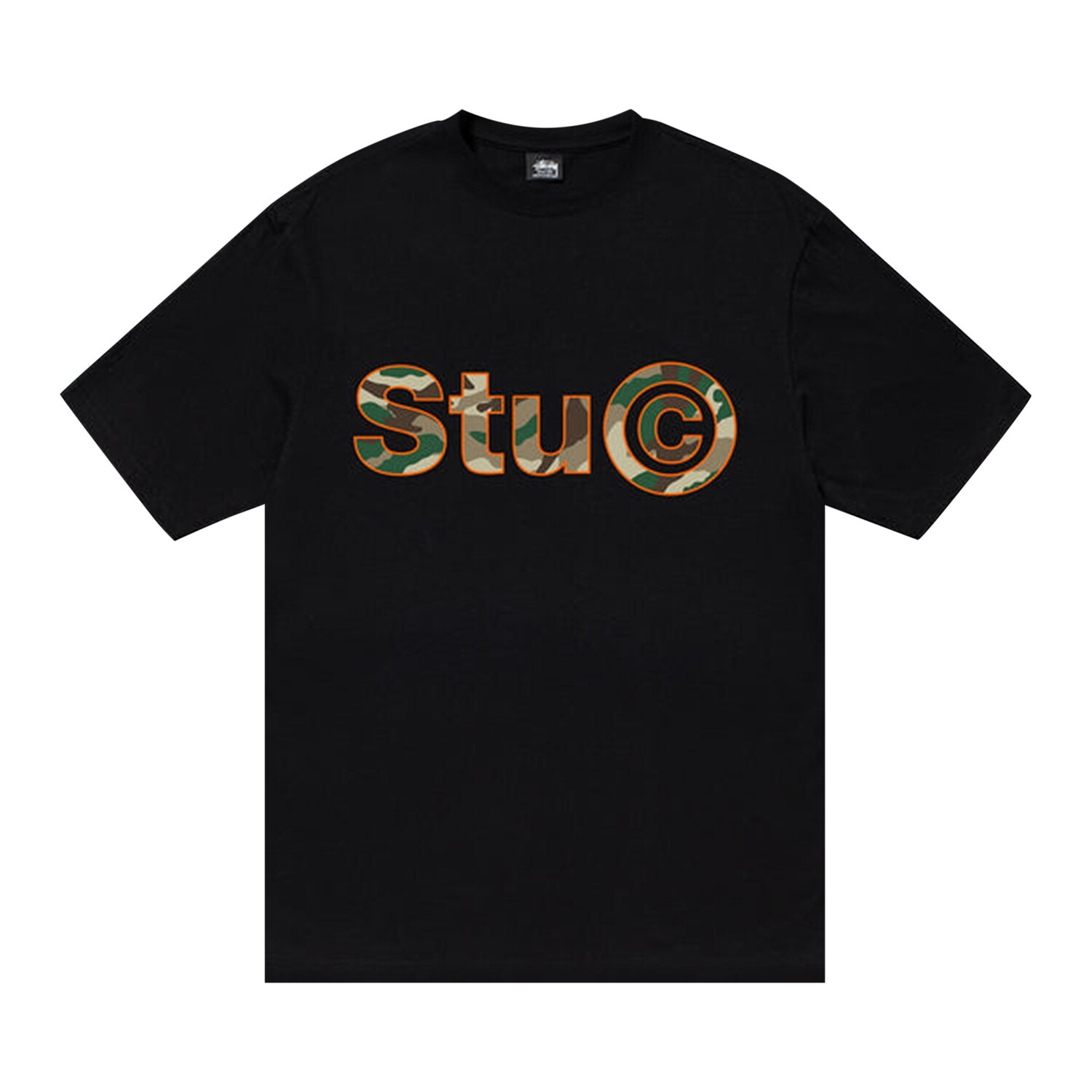 

Футболка Stussy Stu C. Camo, черная, Черный, Футболка Stussy Stu C. Camo, черная