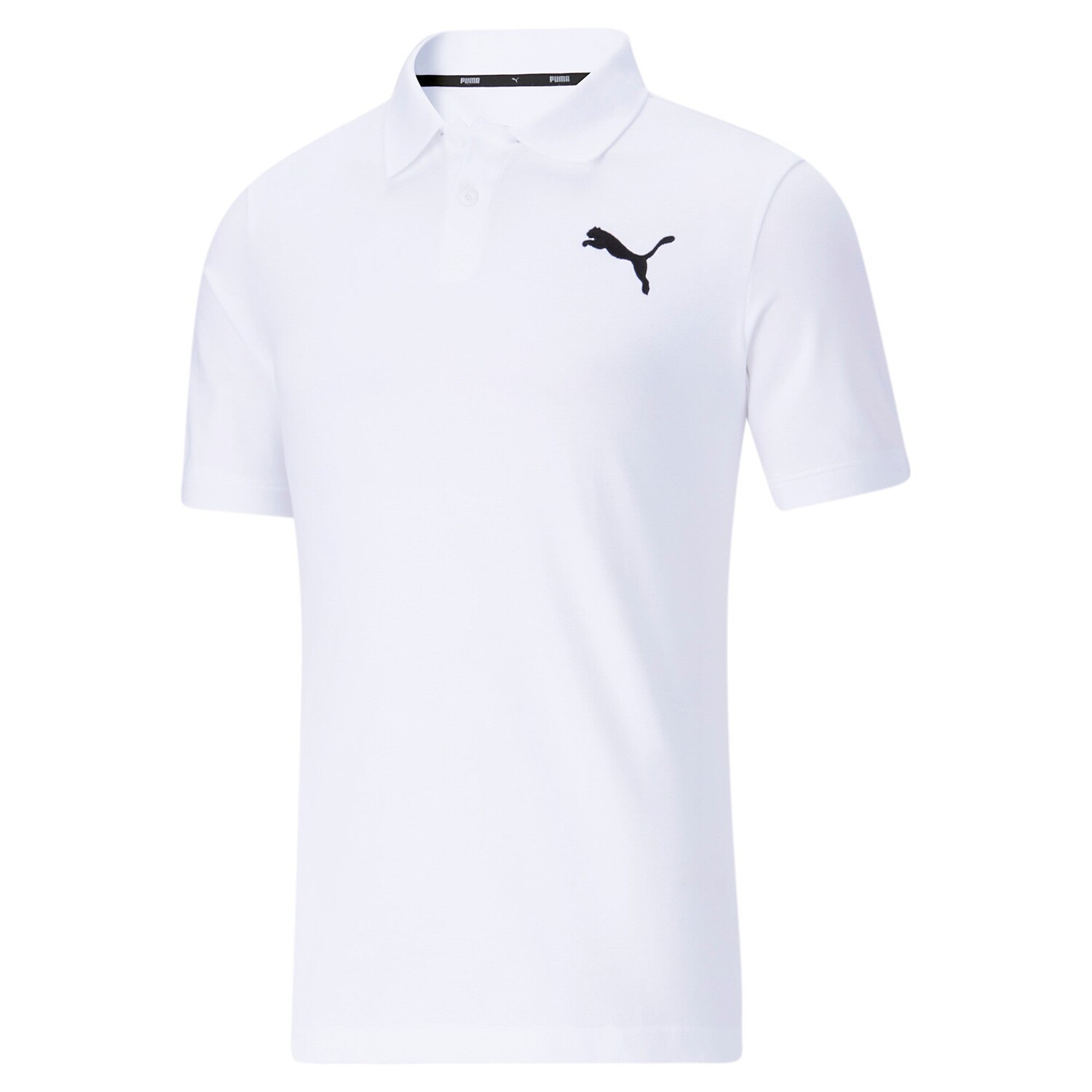 

Мужская футболка-поло PUMA Essentials из пике, цвет White/Cat