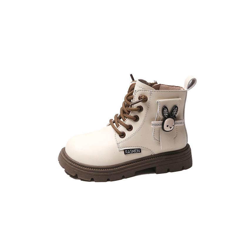 Термоусадочные детские кожаные ботинки Slip Resistant KINDDOG, черный (32307-clearly) — фото 3