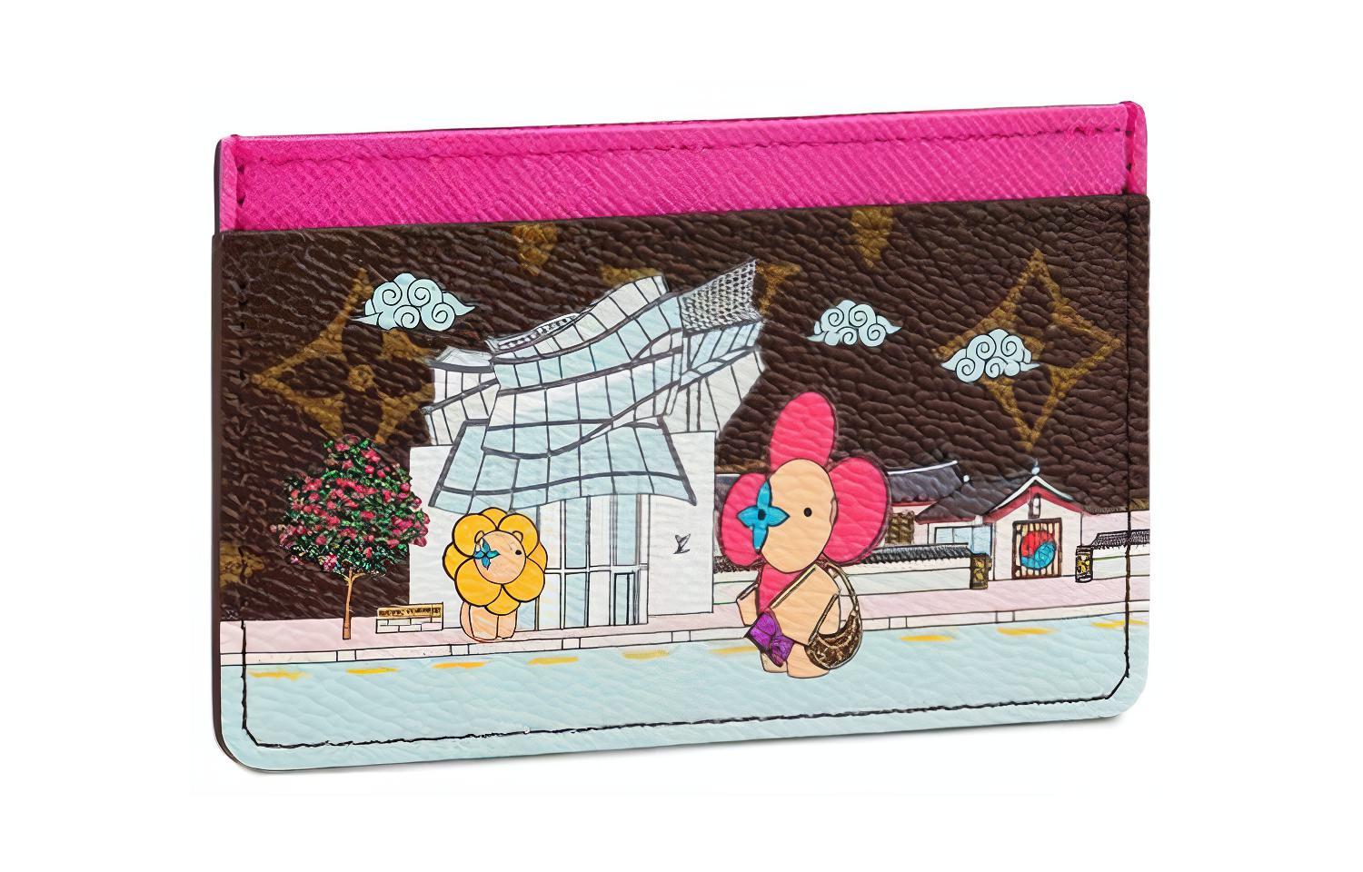 

Женский кардхолдер из лакированного полотна коричневый LOUIS VUITTON