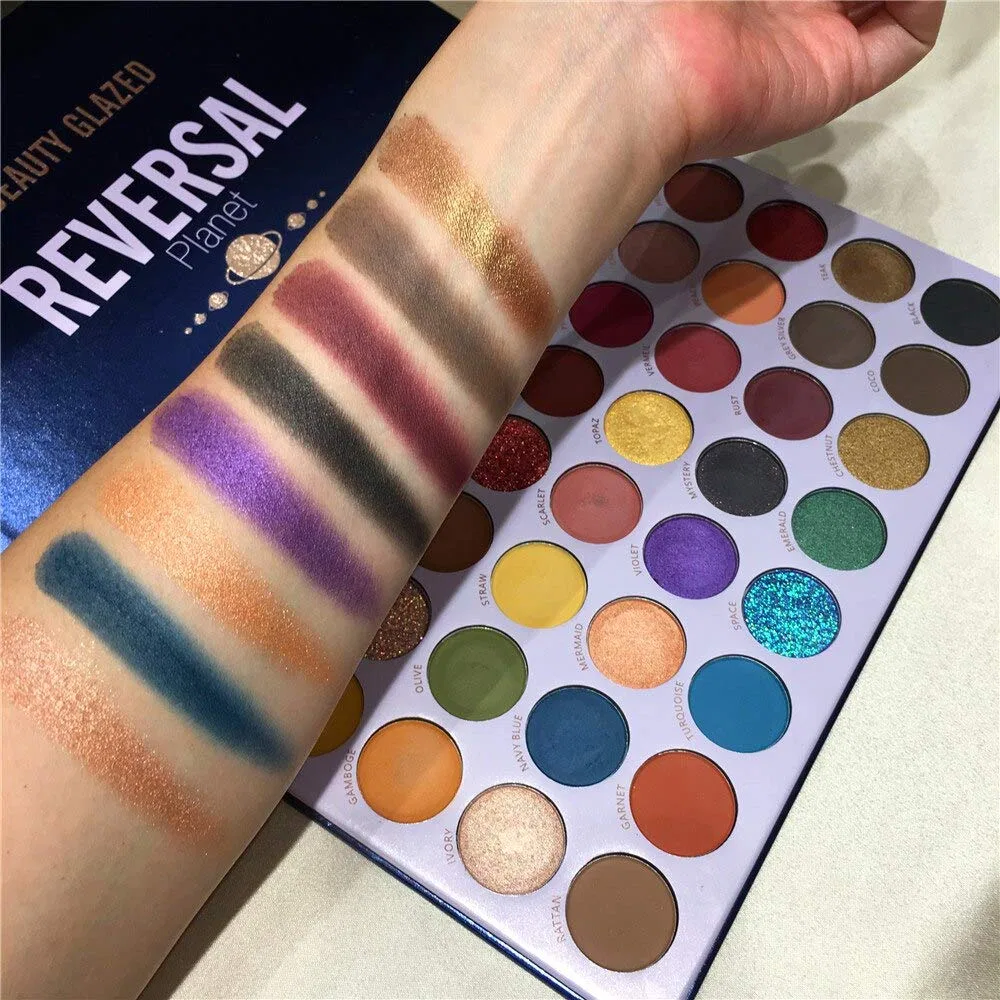 Палетка теней для век «Reversal Planet» Beauty Glazed, 40 цветов Beauty Glazed