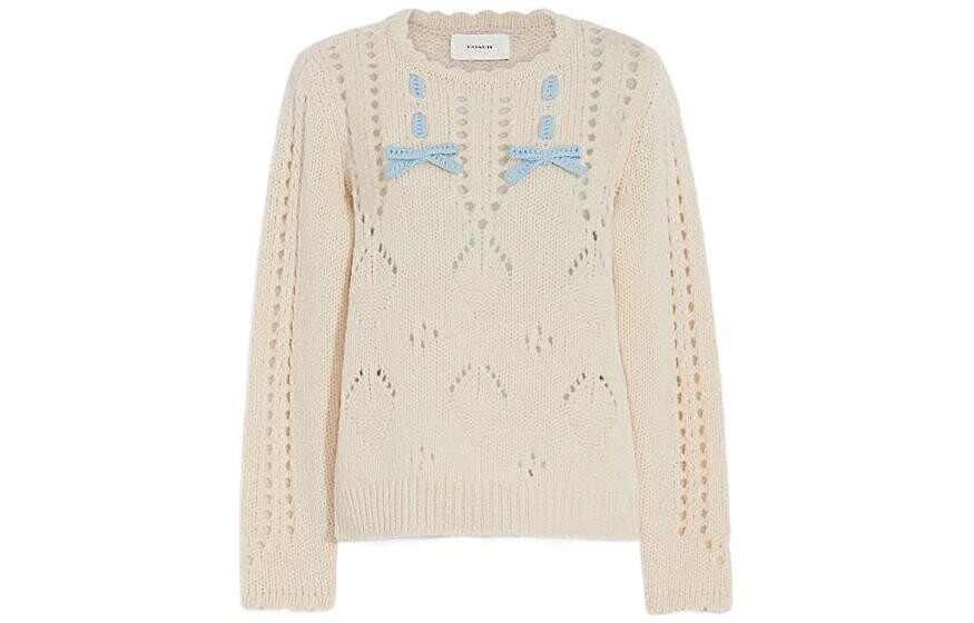 

COACH Женский кашемировый свитер, цвет Beige