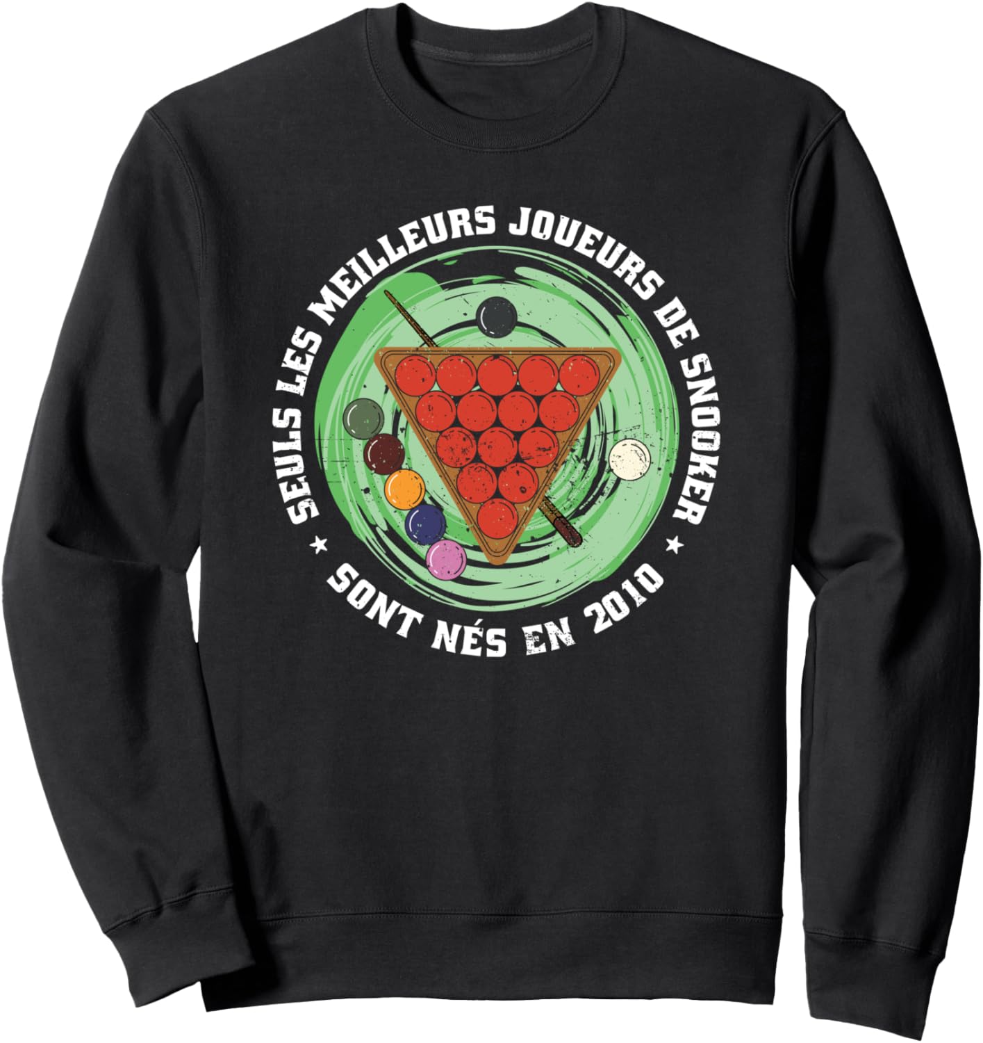 

Винтажная французская толстовка с изображением игры в снукер, посвященная дню рождения в 2010 году Snooker Sport Training Accessories Gifts Shirts, черный