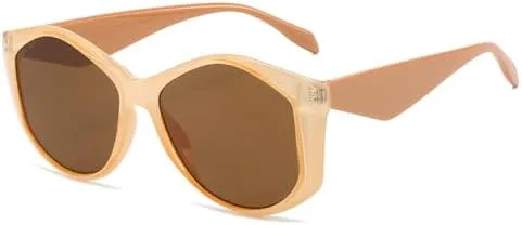 

Солнцезащитные очки квадратной формы конфетного цвета 2026 года для женщин и мужчин, винтажные солнцезащитные очки с защитой от УФ-излучения UV400 MTZJH, Champagne