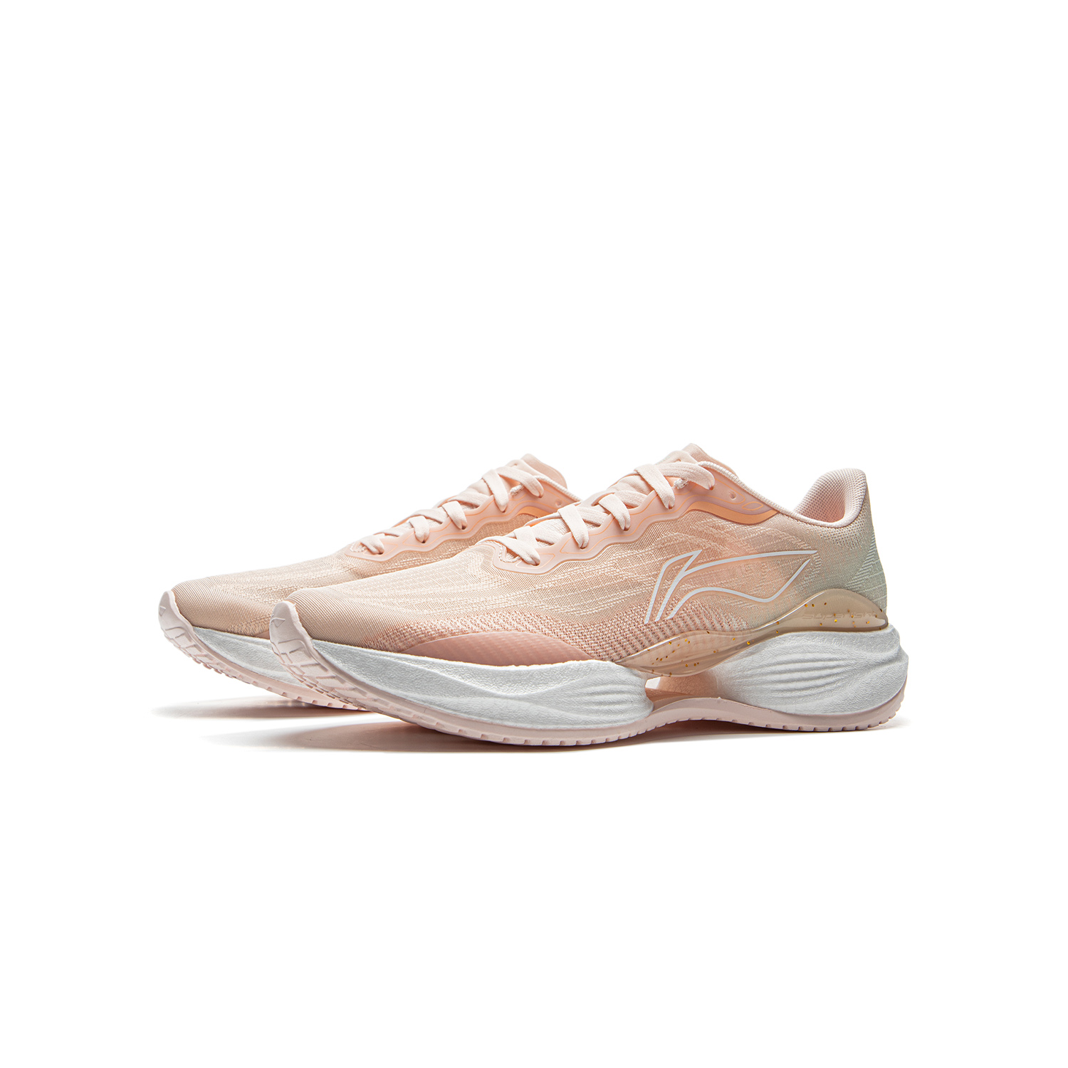 LINING YOUNG Детские кроссовки Low-Top Light Orchid Orange/Ice Cream Green Kids' — фото 4