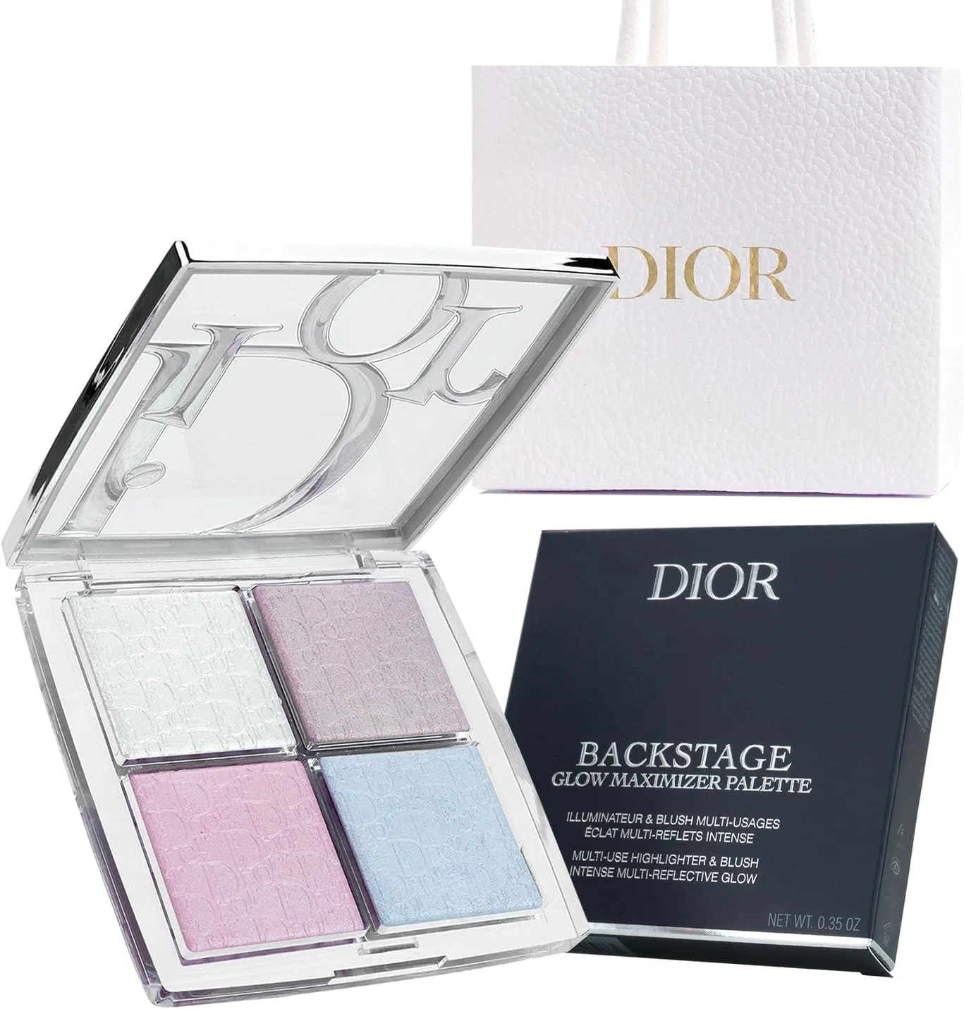 Палетка хайлайтеров Dior Backstage Glow Maximizer Palette Frosted Opal Glow 10 г