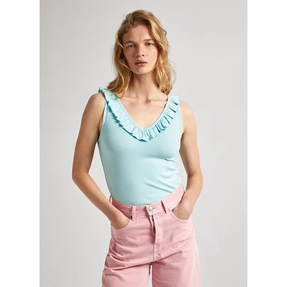 

Футболка Pepe Jeans Leire Sleeveless v neck, розовый
