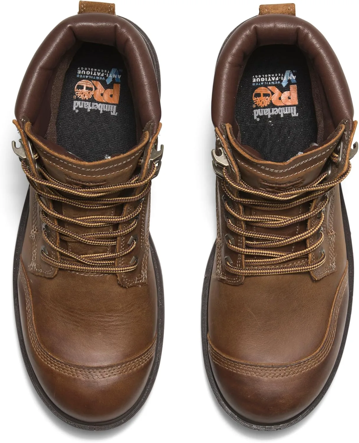 Мужские ботинки Timberland PRO Whitman 6 дюймов с мягким носком и водонепроницаемые, коричневый — фото 2