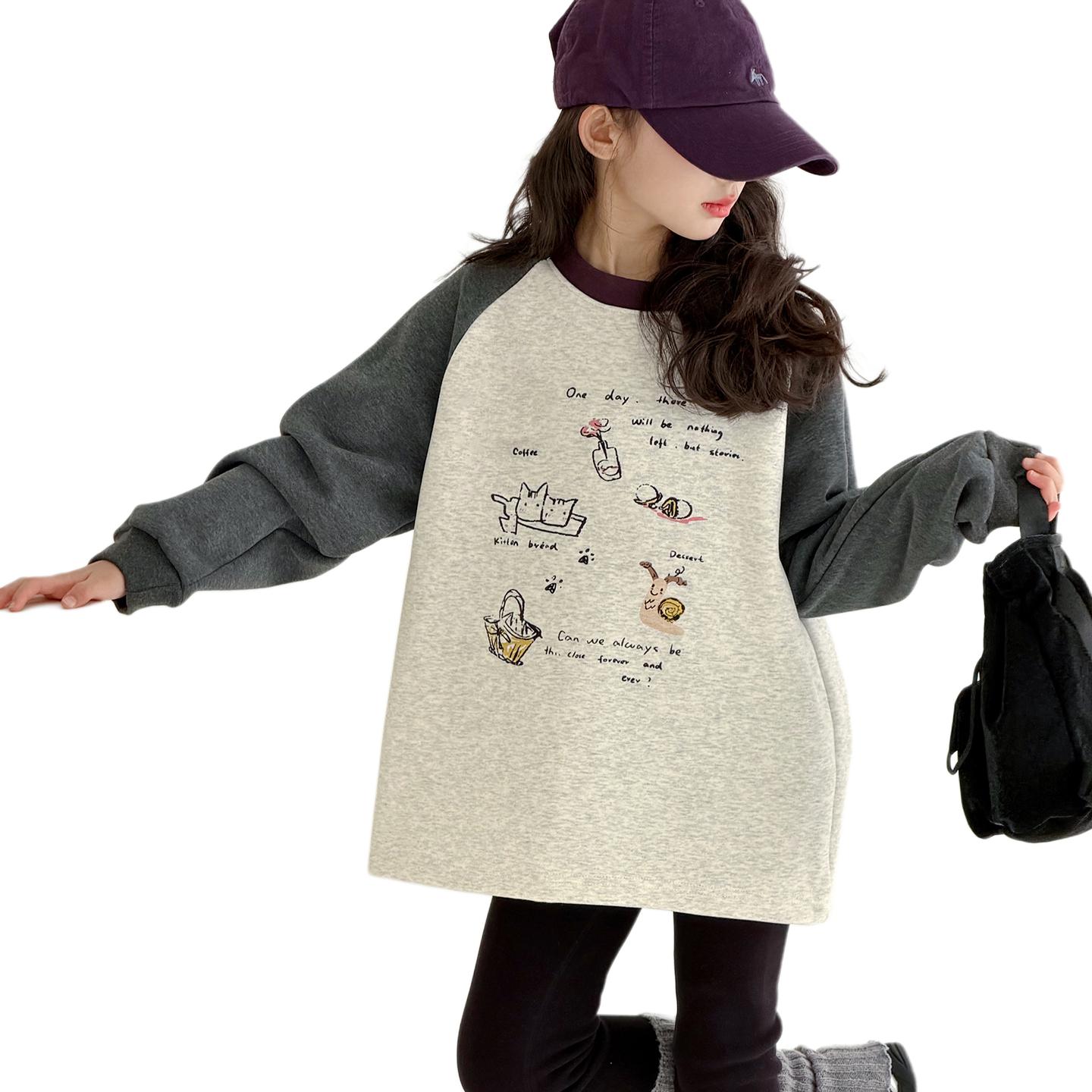 

Толстовка весна осень зима kids' Disney, бежевый